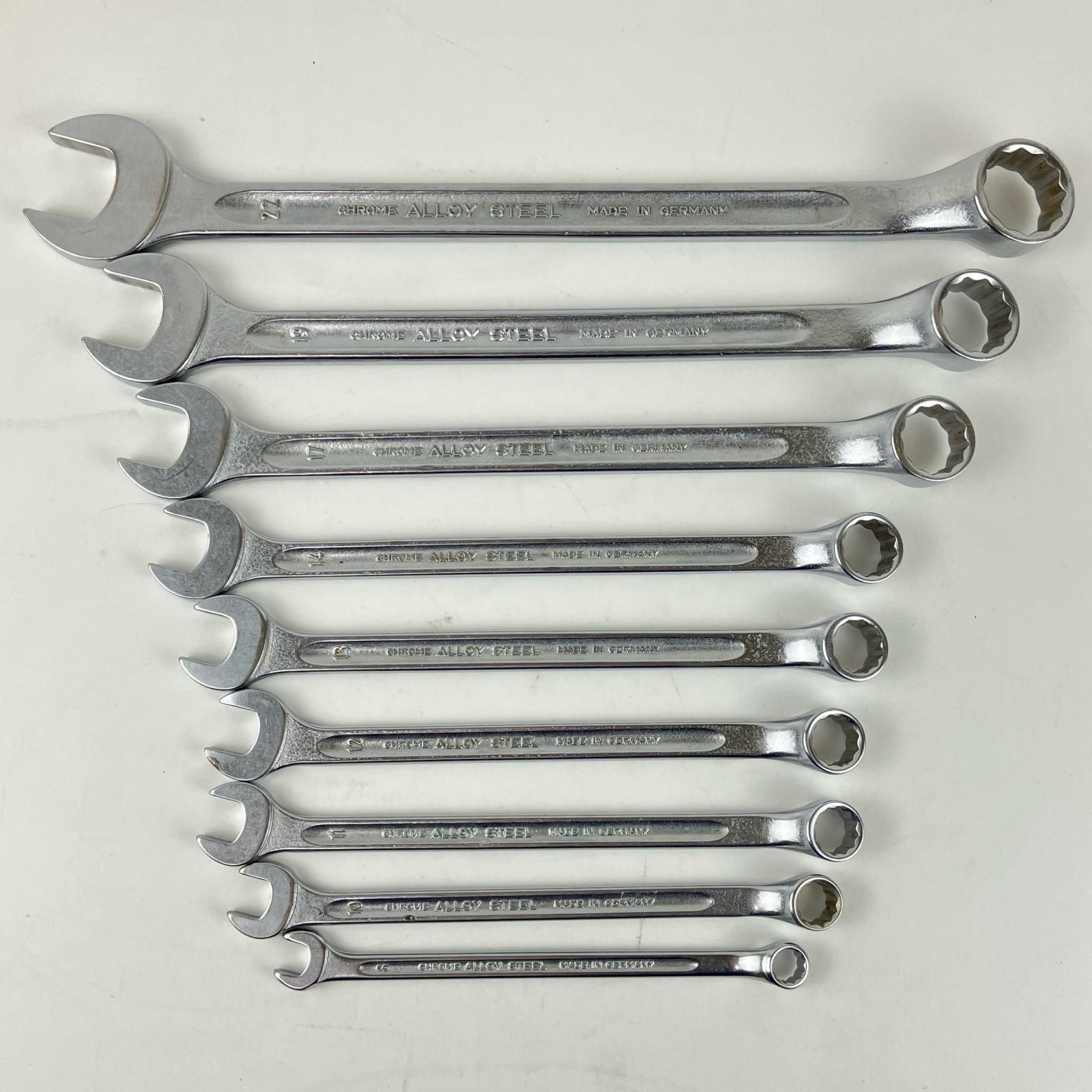 ЗЗSTAHLWILLE スタビレー コンビネーションレンチ 8~22mm 9本セット 本体のみ OPENBOX14 シルバー