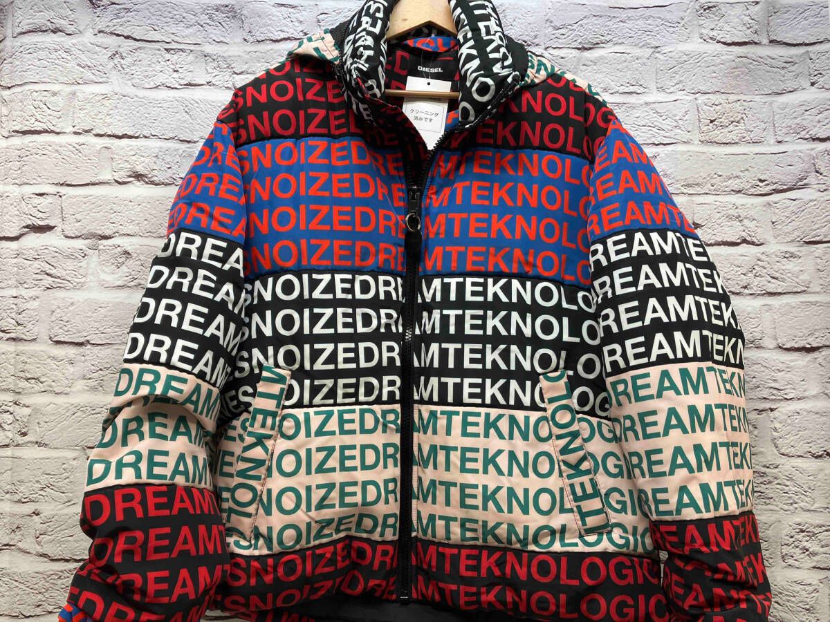 DIESEL 18AW マルチカラー ダウンジャケット 表記サイズ S カラー マルチカラー