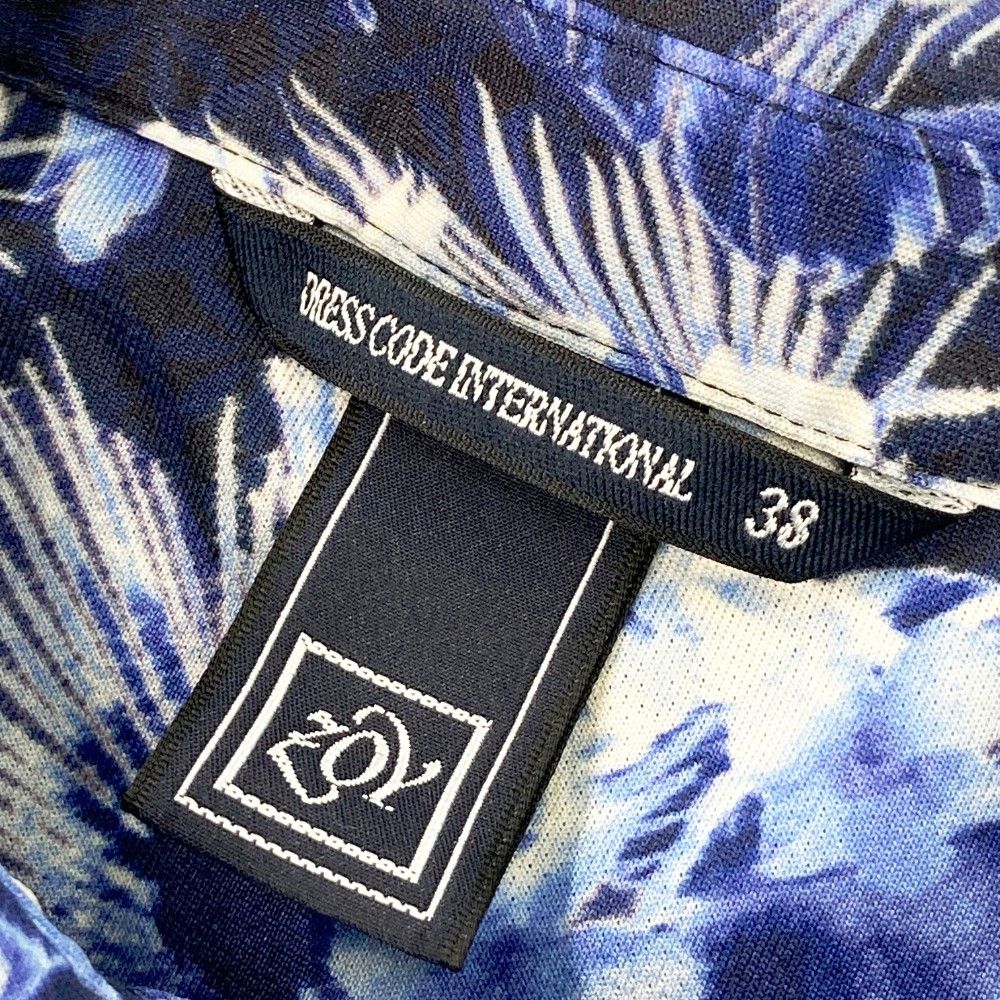 サイズ：38 ZOY ゾーイ 半袖ポロシャツ 花柄 ネイビー系 [240101426547