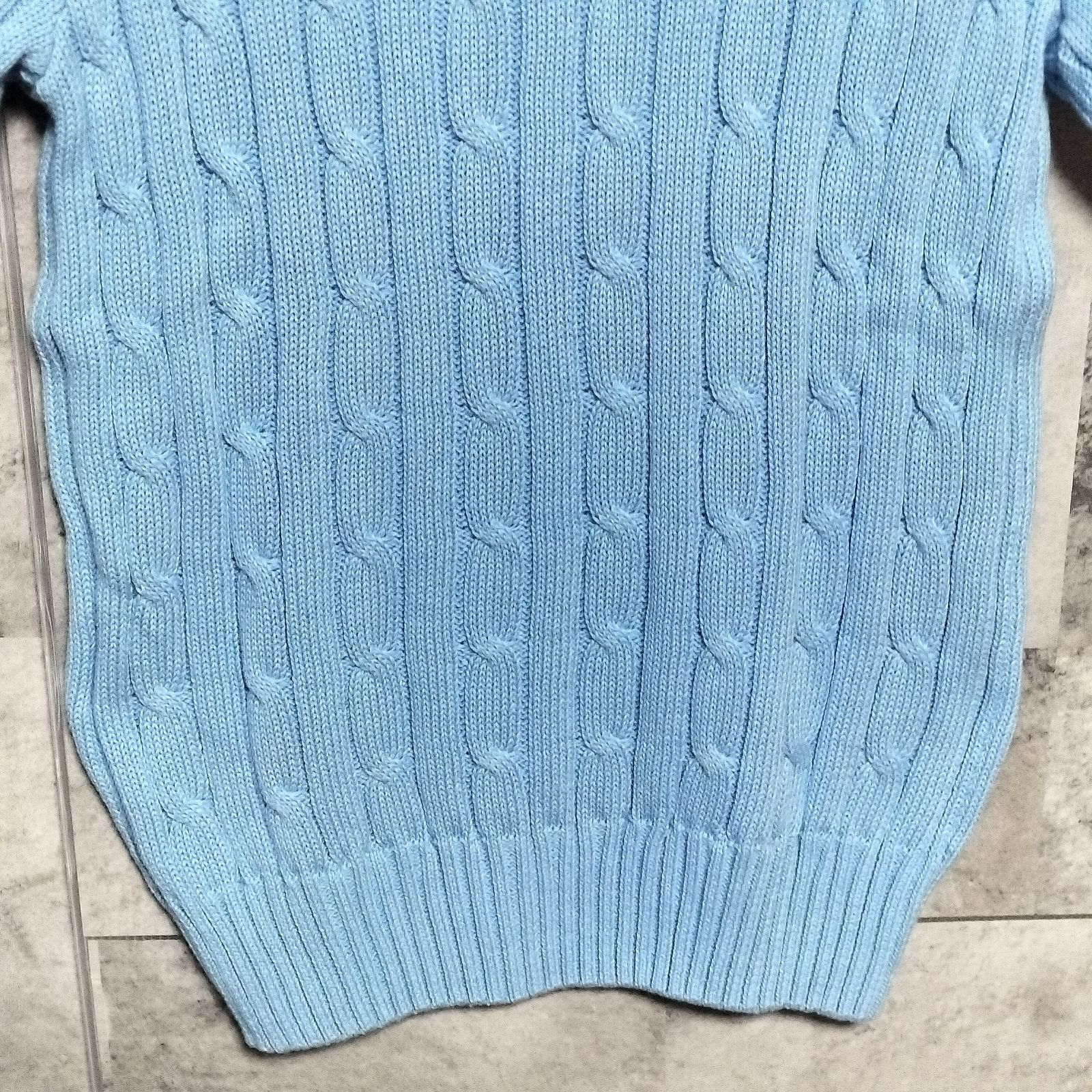 未使用品】【極美品】POLO RALPH LAUREN 半袖 ケーブルニット Мサイズ