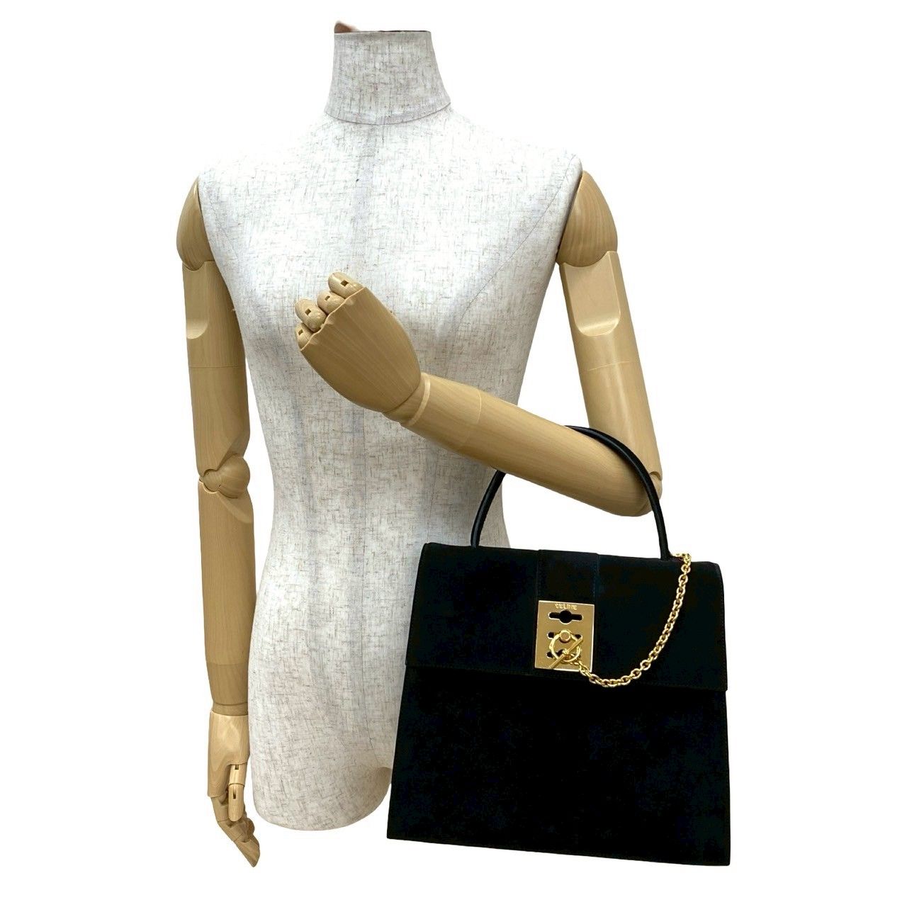 極 美品 CELINE セリーヌ ヴィンテージ リング金具 ロゴ 極 美品 CELINE セリーヌ ヴィンテージ リング金具 ロゴ