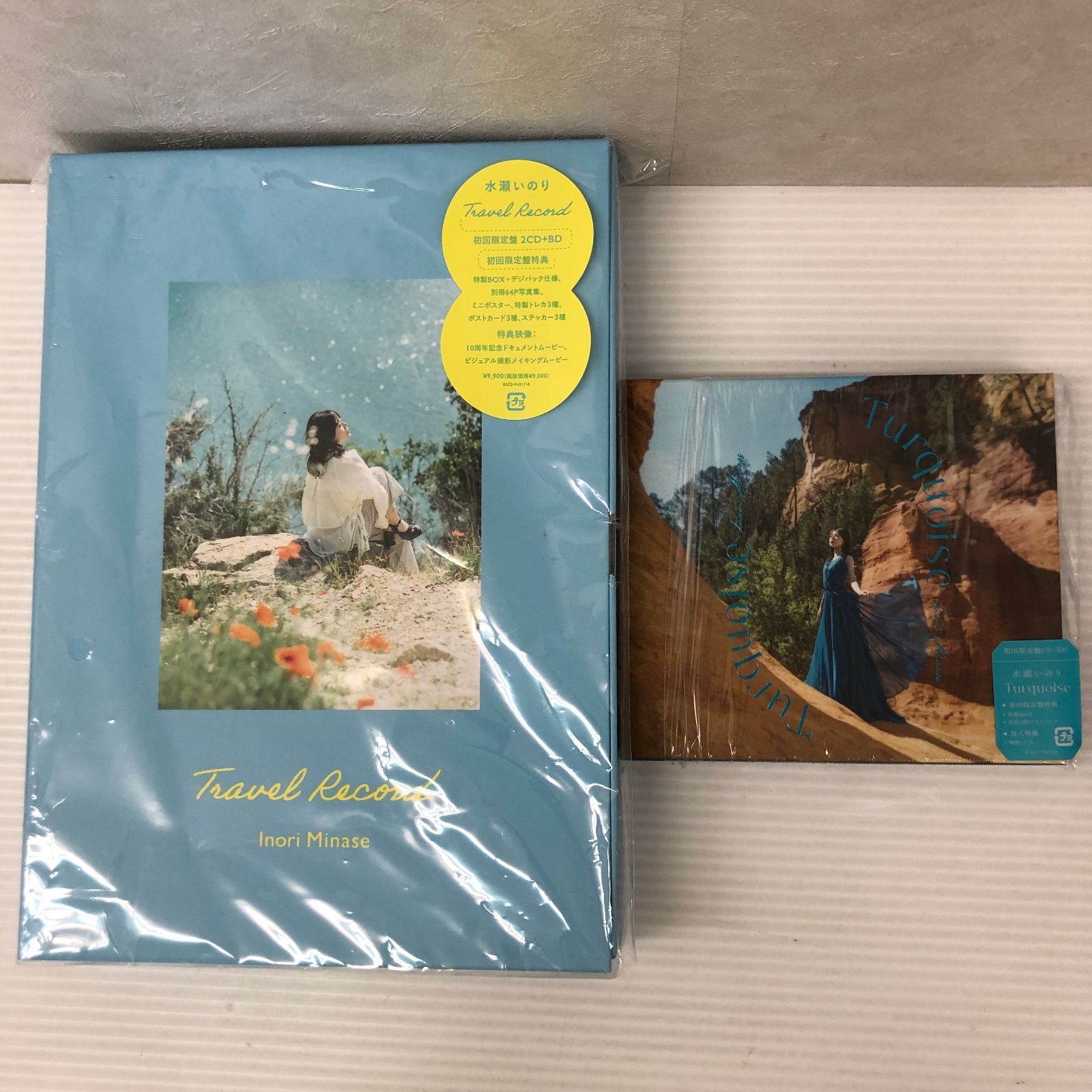 ▲ 物不明 水瀬いのり Travel Record ＆Turquoise CD 品 smjcd091521