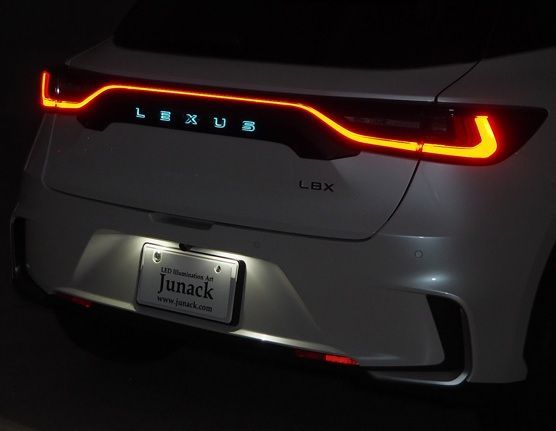 M s LEXUS レクサス LBX 2025.11- Junack LEDトランスワード イルミネーション リアエンブレム用 ターコイズ ジュナック LTW-L1T-NA LTW-L1T-WH LTW-L1T-BK ガーニッシュ 要選択