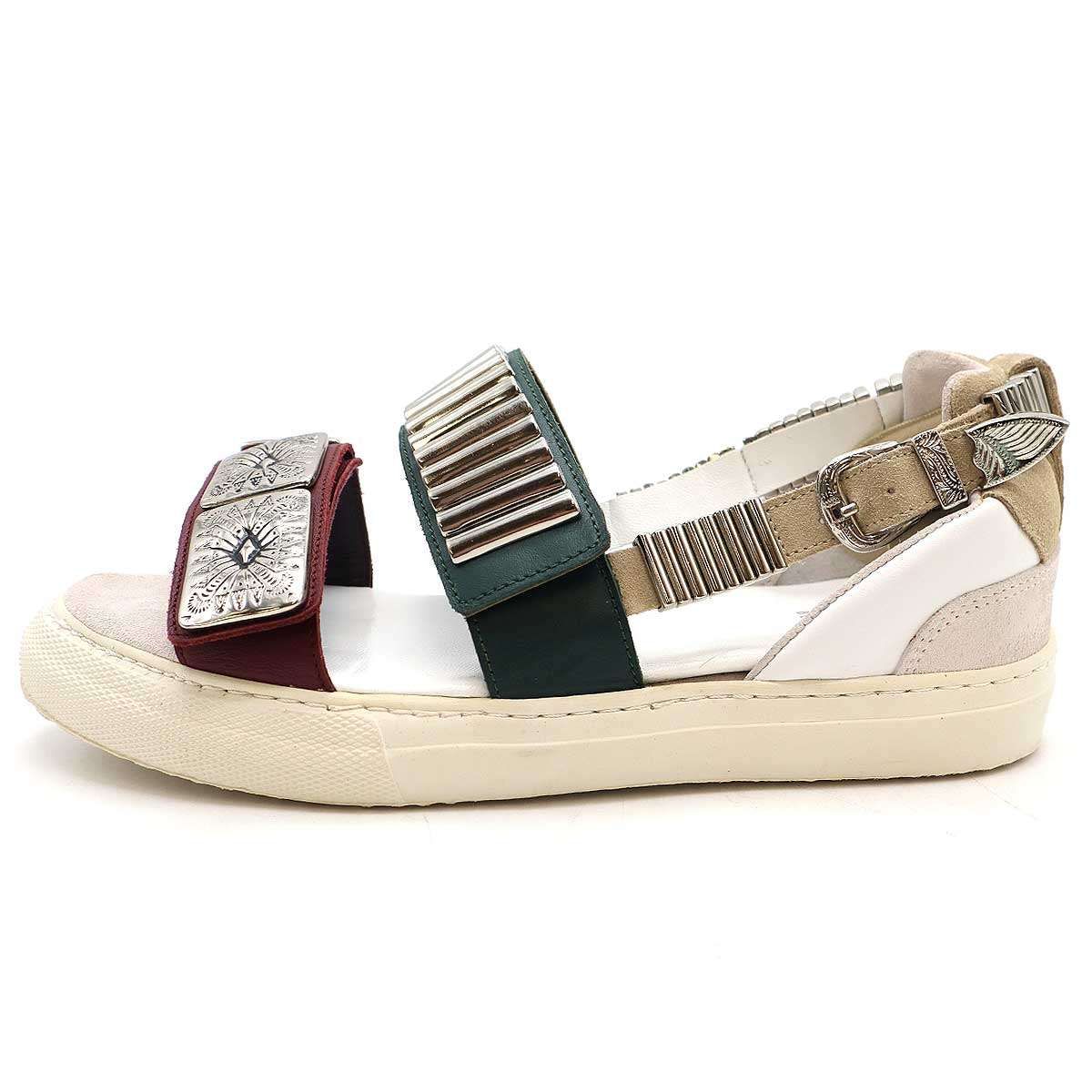 TOGA PULLA トーガ プルラ BEAMS別注 19SS METAL SNEAKER SANDALS メタルスニーカーサンダル ホワイト 37  613302946880116 - メルカリ