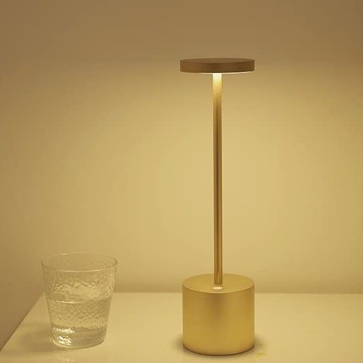 LAC☆Sunflower 海外輸入品 ゴールド テーブルランプ 充電式 LAC☆Sunflower 海外輸入品 ゴールド テーブルランプ 充電式