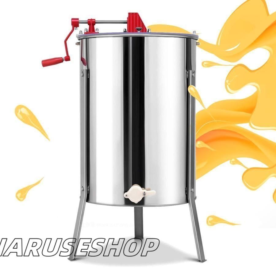 大好評 3フレーム蜂蜜セパレーター 遠心分離機 手動 蜂蜜 機械 ステンレス 蜂蜜分離器 蜂蜜コレクター 養蜂家プロフェッショナル 採蜜機