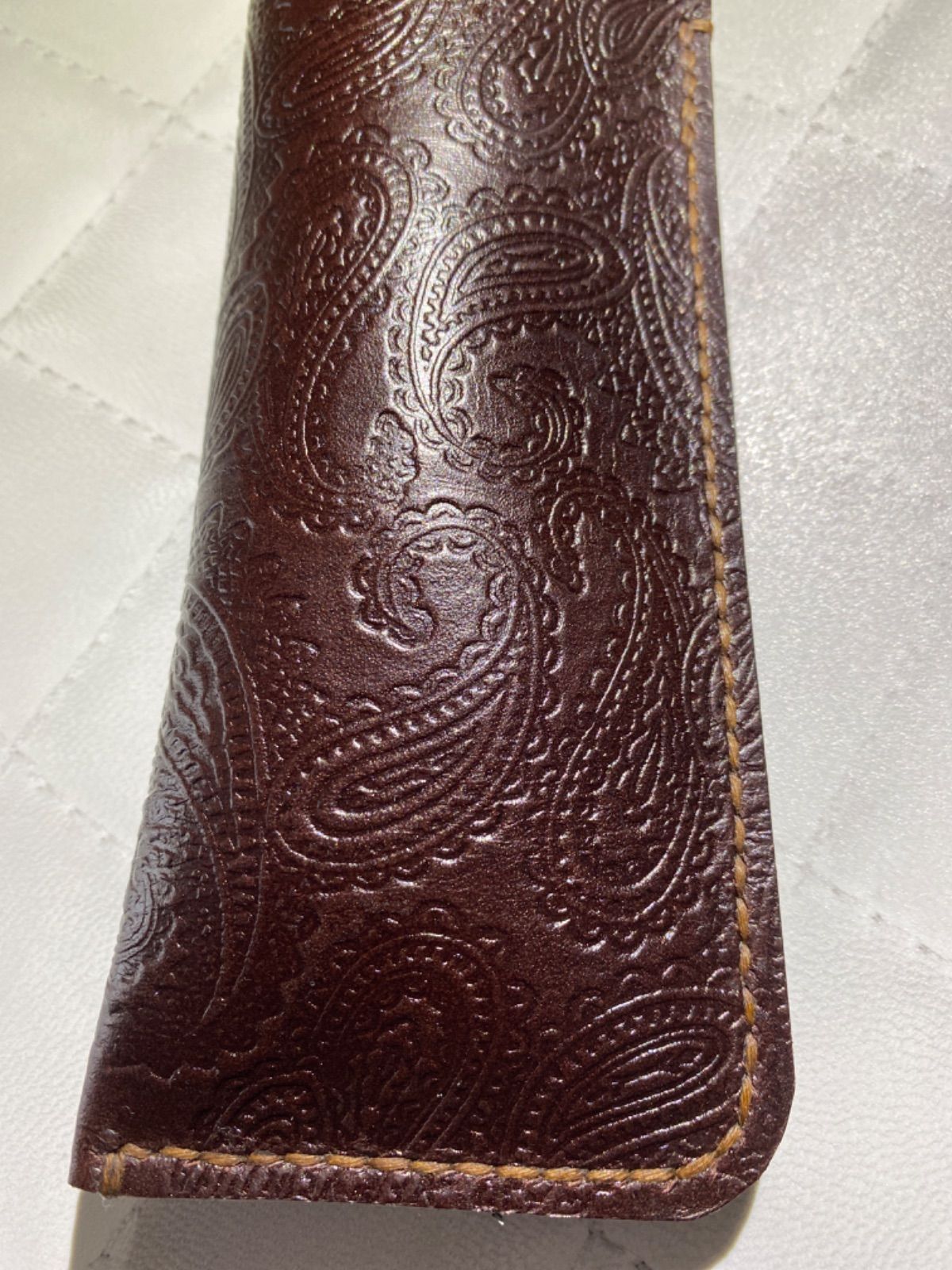 TBGCペイズリー メガネケース レザークラフト TBGCペイズリー メガネケース レザークラフト メガネケース PDF 型紙