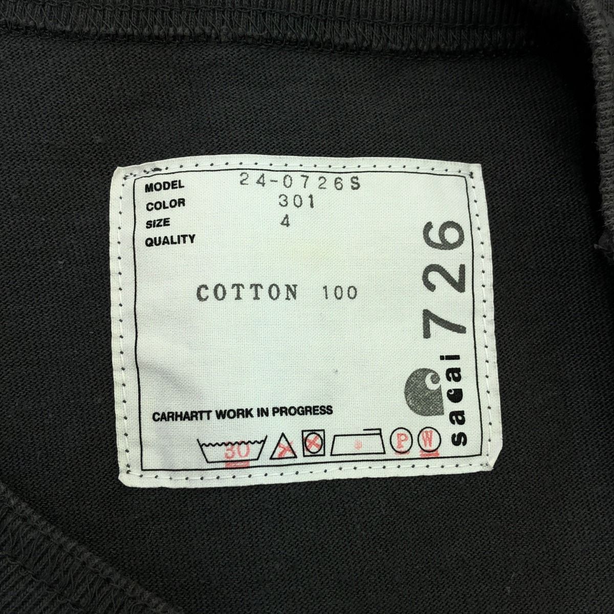 サザレsar sacai×Carhartt WIP サカイ カーハート 24SS L/S T-Shirt サイド