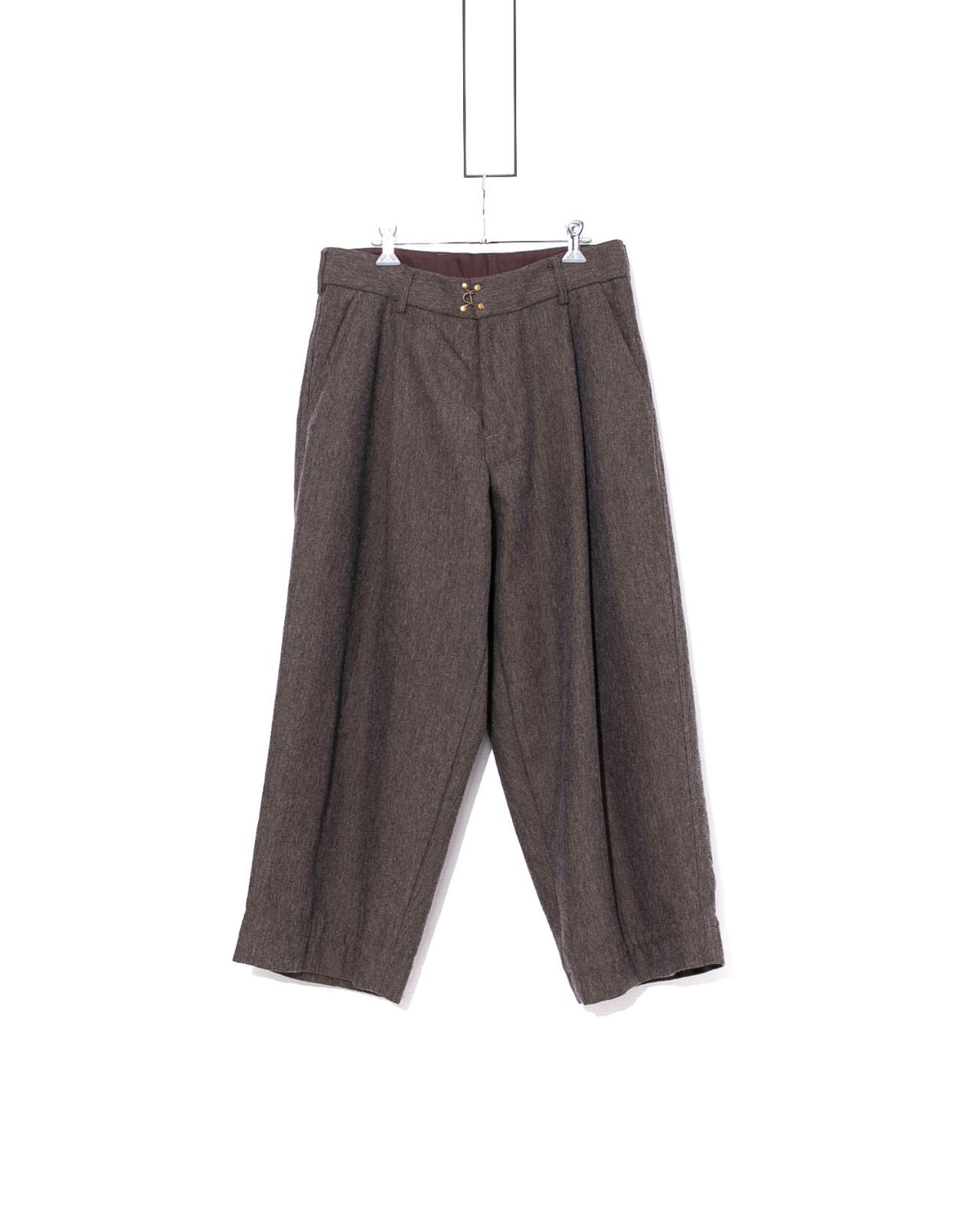 kolor カラー テーパードスラックス グレー ウールカシミア kolor