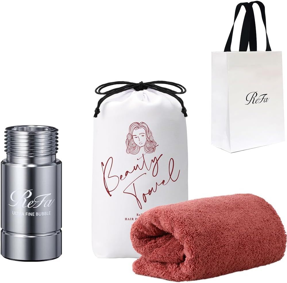 公式ストア リファウルトラファインバブル ランドリー 洗濯機用 ファインバブル発生器|ReFa ULTRA FINE BUBBLE LAUNDRY ヘアドライタオルセット ショッパー付き テラコッタ