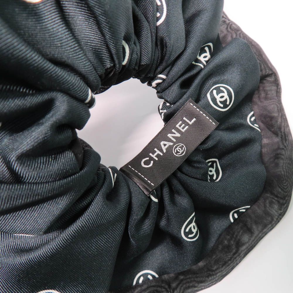 名古屋 シャネル 2025 26年秋冬 シュシュ シルクツイル AAB536 ブラック レディース DECORATOM_COM_BR