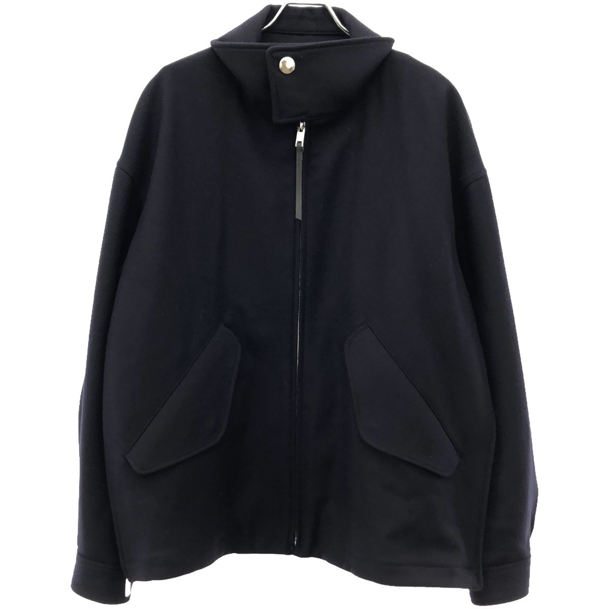 THE RERACS ザ リラクス 22AW HIGH NECK HARRINGTON JACKET ハイネックハリントンジャケット  22FW-REJK-138-J ネイビー 48 - メルカリ