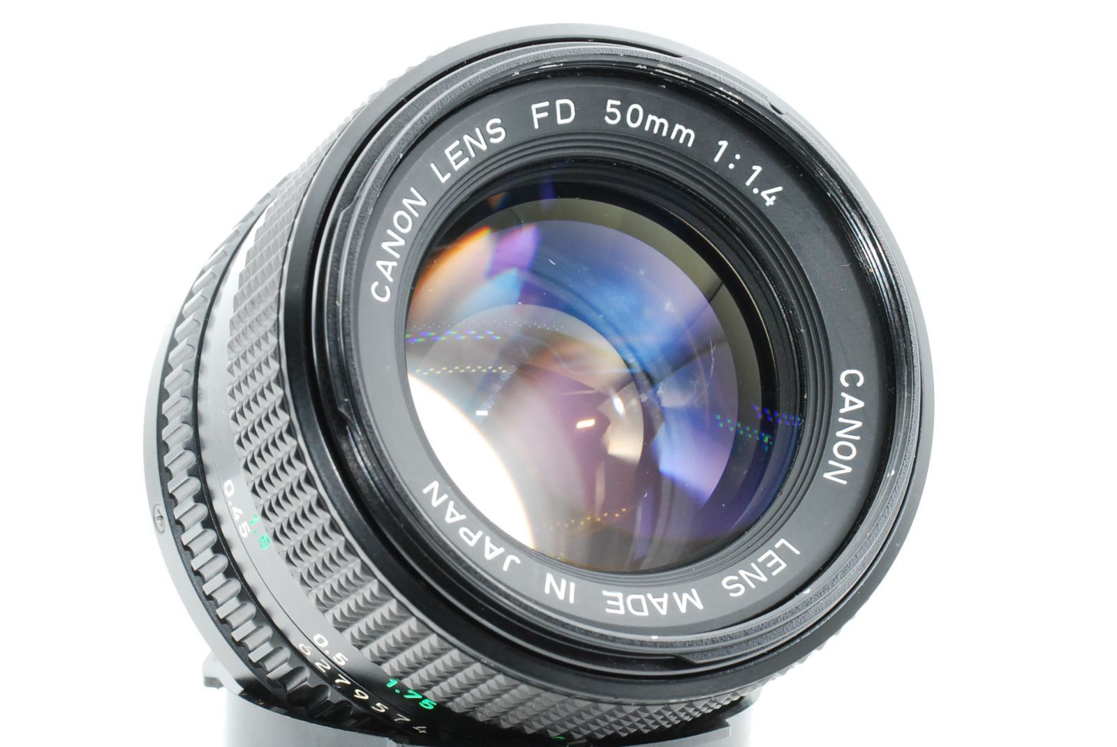 織り柄チェック ☆分解整備品☆ Canon New FD 50mm f/1.4 標準レンズ