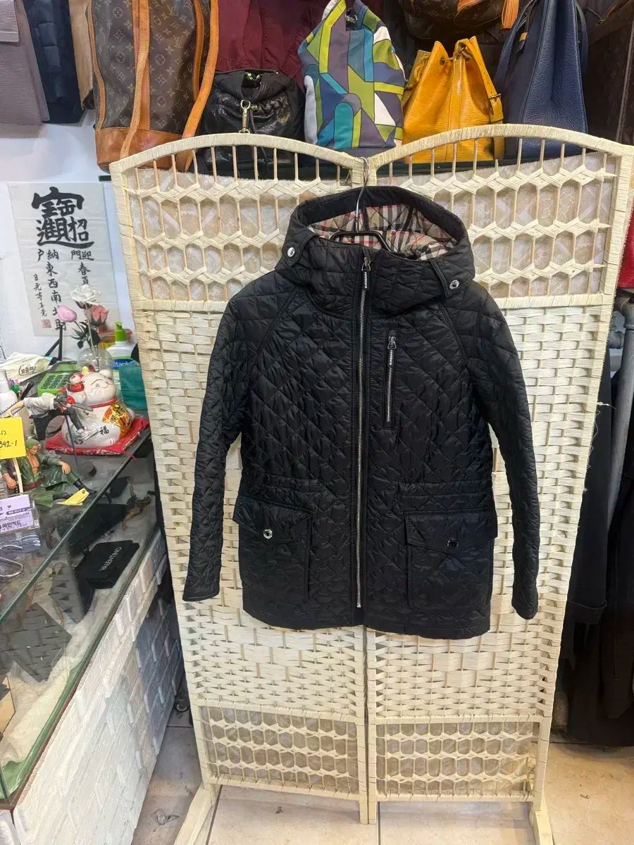 10y BURBERRY バーバリー フードキルト ジャケット