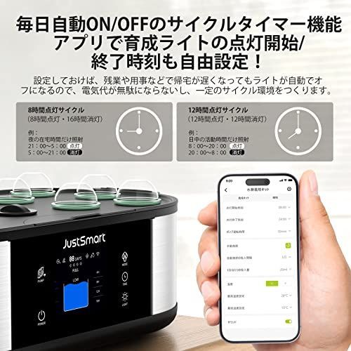 GS1 Max JustSmart 水耕栽培キット 室内 水耕栽培