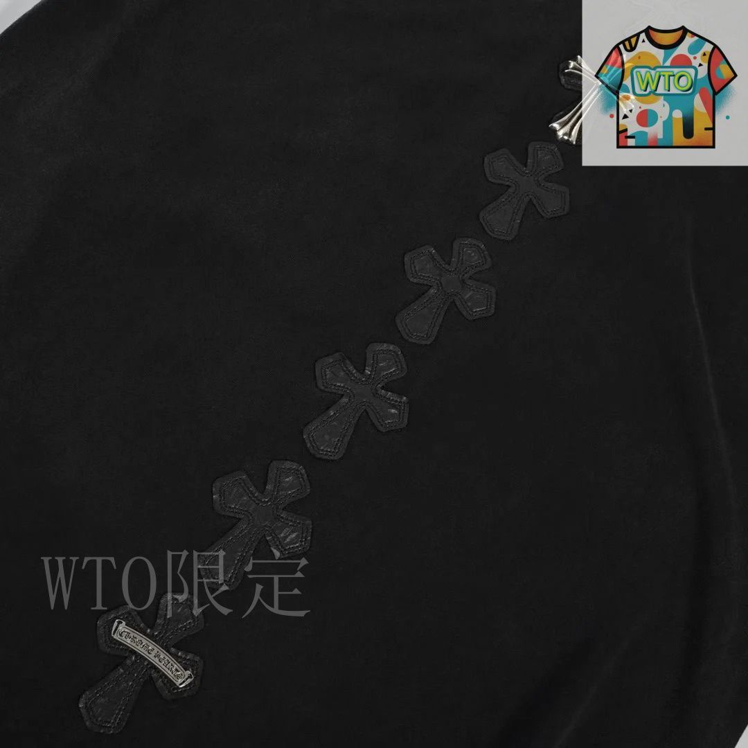 クロムハーツの新作ショートスリーブ 今日特価】Chrome Hearts クロムハーツ 25SS 刺繍ロゴ ショート
