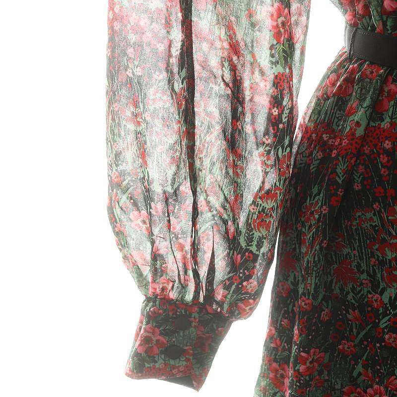 アナイ ANAYI 22AW ティアードフラワープリントワンピース ロング