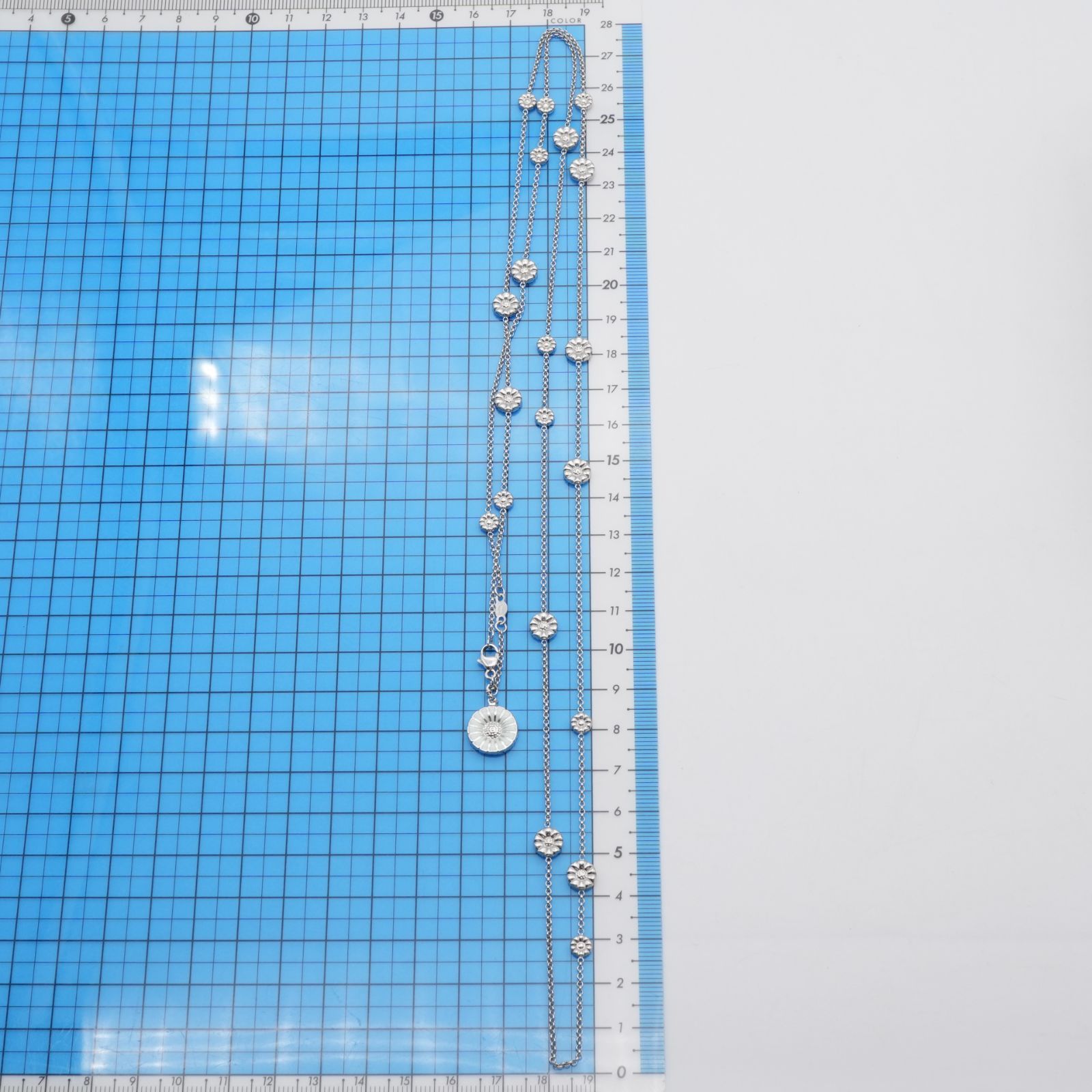 ジョージジェンセン デイジー ロング シルバー ネックレス 24-4718S WWW_SIROKUMA-CORPORATION_COM