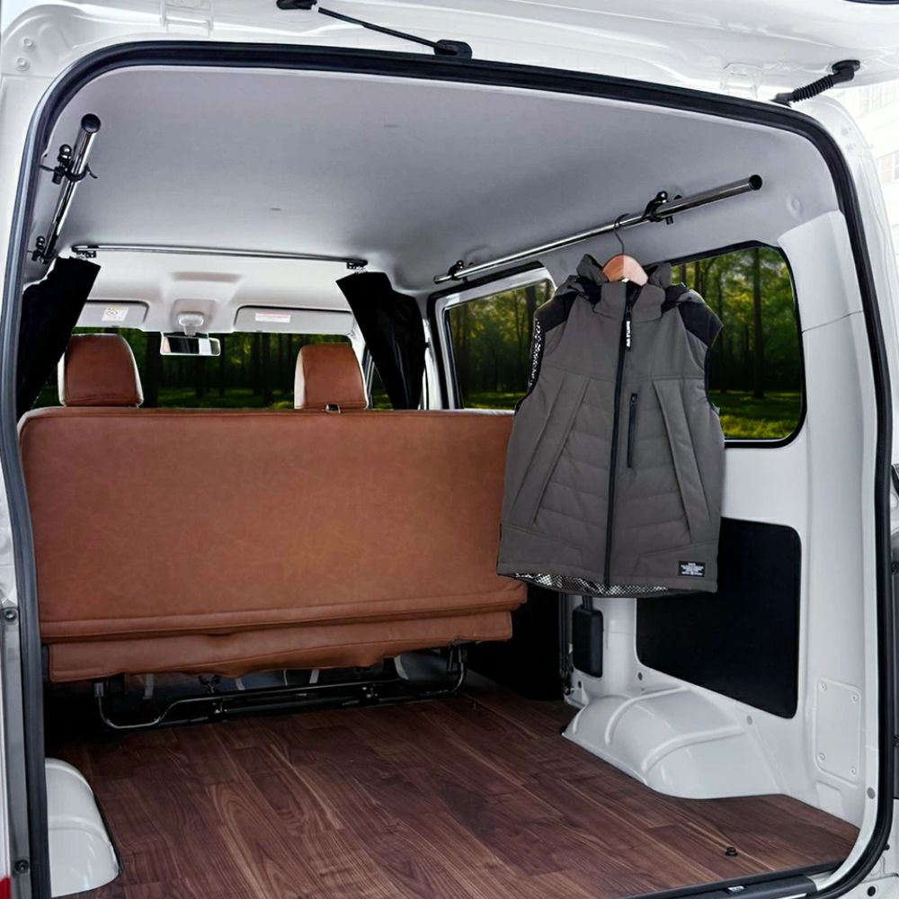 積載量アップ 天井 サイドバー パイプホルダー赤 マルチキャリアハンガー タウンエース バン S403 S413 R2 9- Hyog GL DX 工事不要