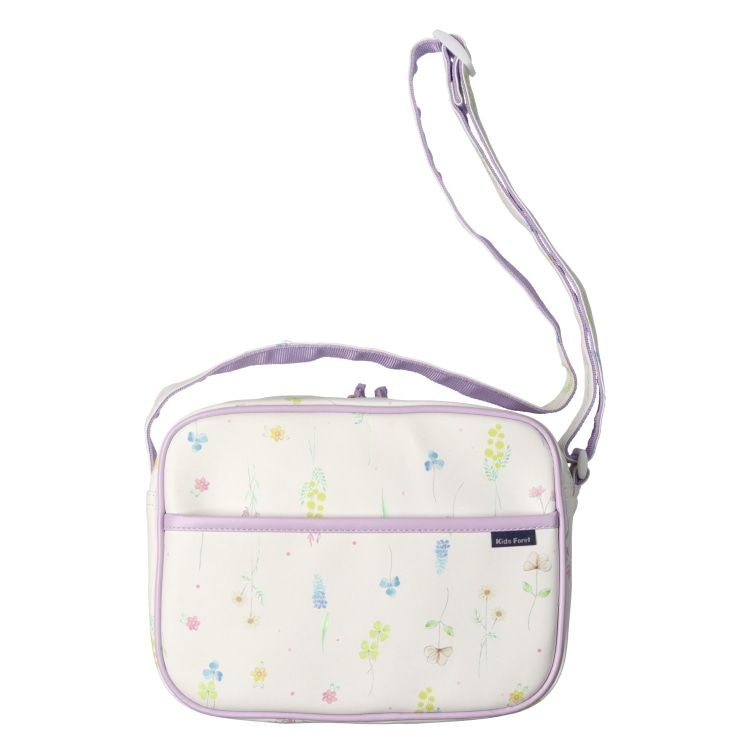 キッズフォーレ Kids Foret お花・うさぎ総柄通園バッグ /丸高