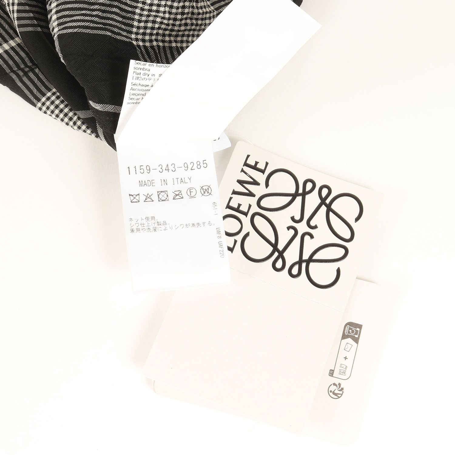 【LOEWE】チェックショートスリーブシャツ 2024SS 定価約30万円 LOEWE】チェックショートスリーブシャツ 2024SS 定価約30万円