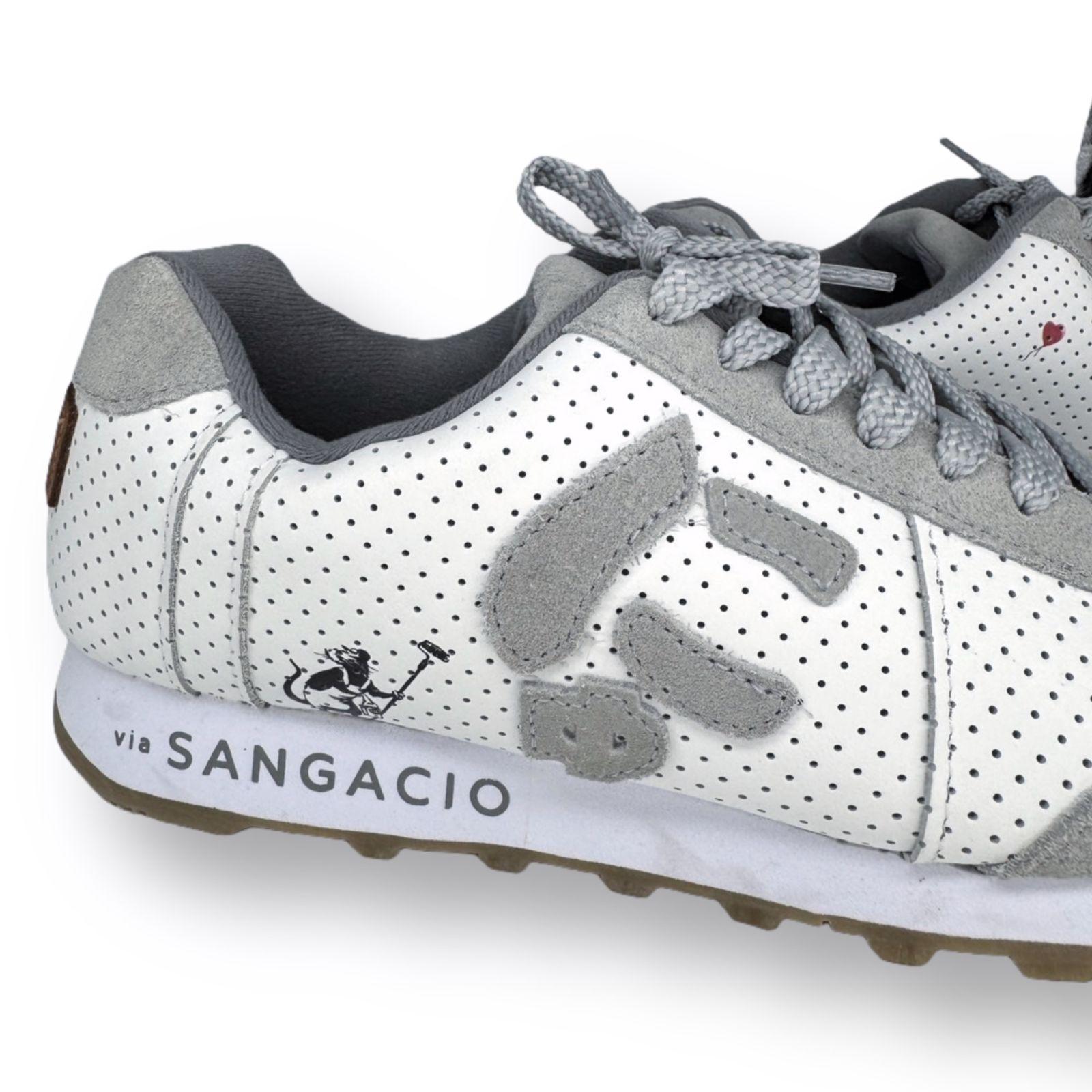 美品 SANGACLO × バンクシーコラボ にゅ スニーカー 25cm にゅ～ず