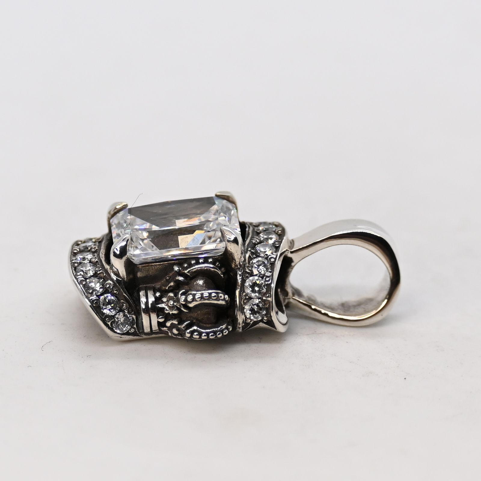 研磨済】 JUSTIN DAVIS GLAM ROX ペンダント トップ SPJ553 クリア