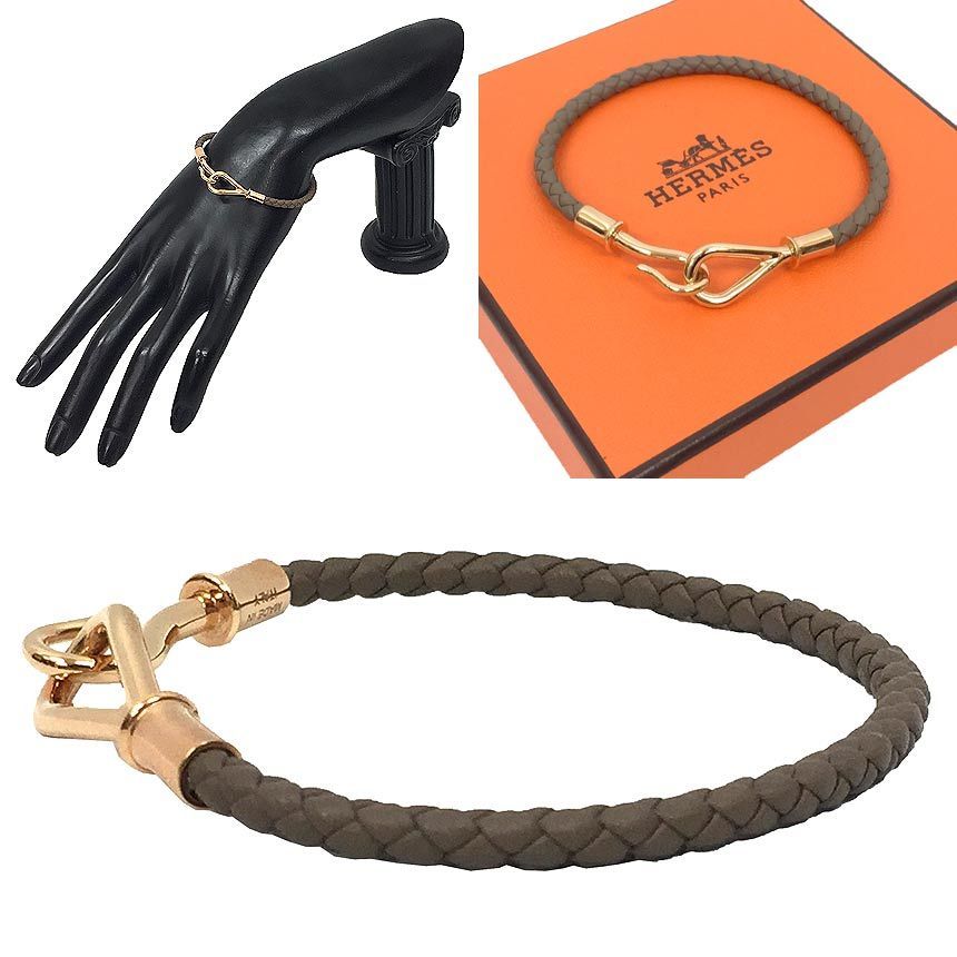セール HERMES エルメス ジャンボブレスレット エトープ ローズ 