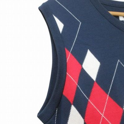 CUTTER&BUCK カッターアンドバック レディース 綿ニットベスト カッター&バック CUTTER&BUCK アーガイル柄 ニットベスト ゴルフ
