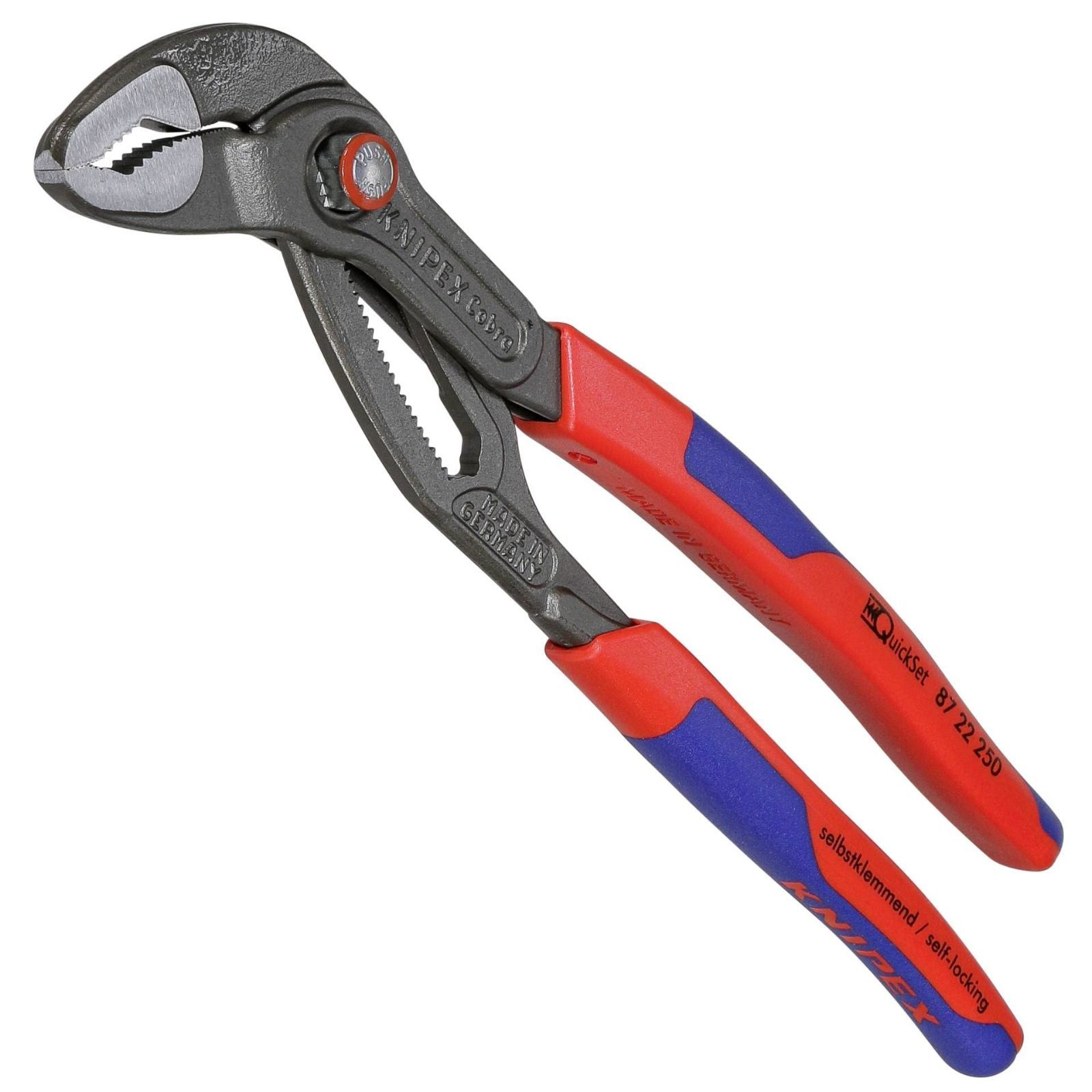 8722-250 クイックセット(SB) コブラ ウォーターポンププライヤー (KNIPEX) クニペックス