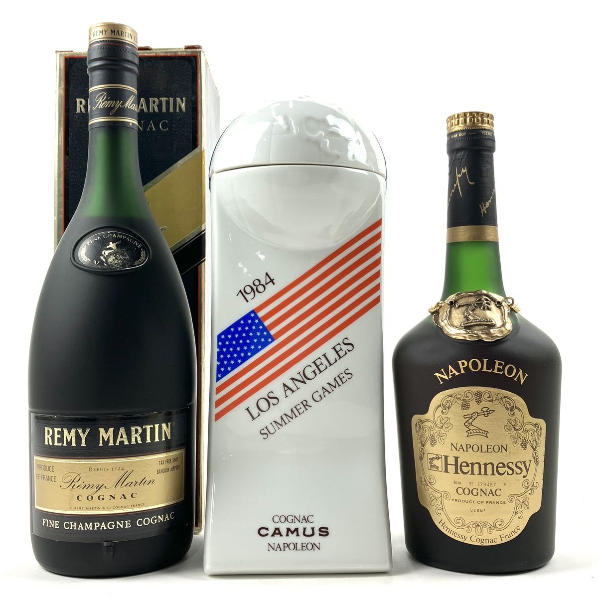3本 REMY MARTIN Hennessy コニャック ブランデー セット 古酒 ...