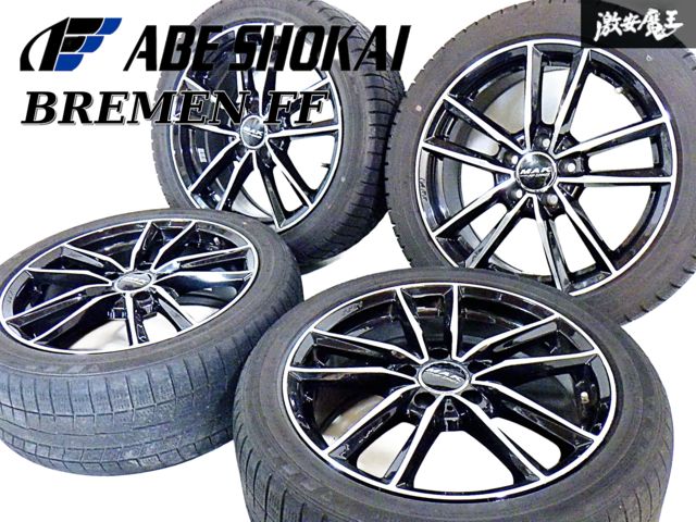 スタッドレス 阿部商会 MAK BREMEN FF ブレーメン 17インチ 7.5J 52.5 PCD112 5H 5穴 ホイール 4本 1台分 ベンツ W213 Eクラス 即納 B-8