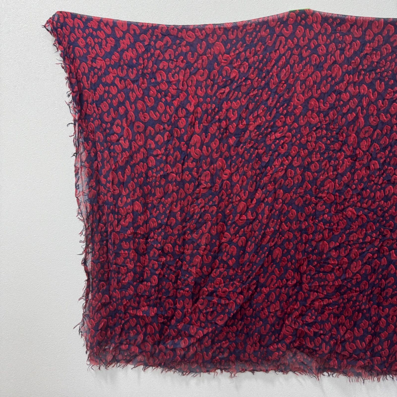 LOUIS VUITTON ルイヴィトン カシミヤ シルク レオパード 大判