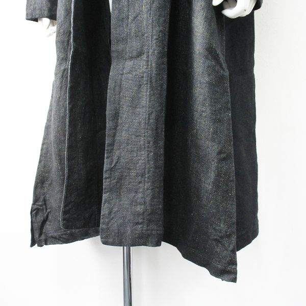 mon Sakata ロングコート ブラック mon Sakata ブラック チェスターコート