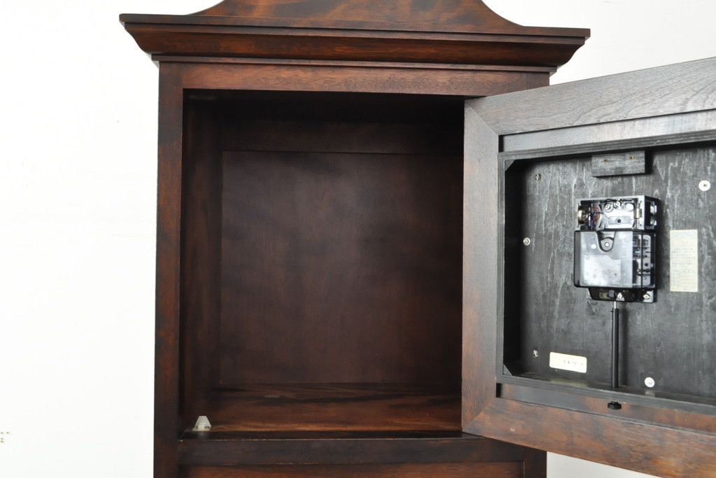 ☆事前問合せ必須☆ 松本民芸家具 B型時計台 中古 ホールクロック 戸棚