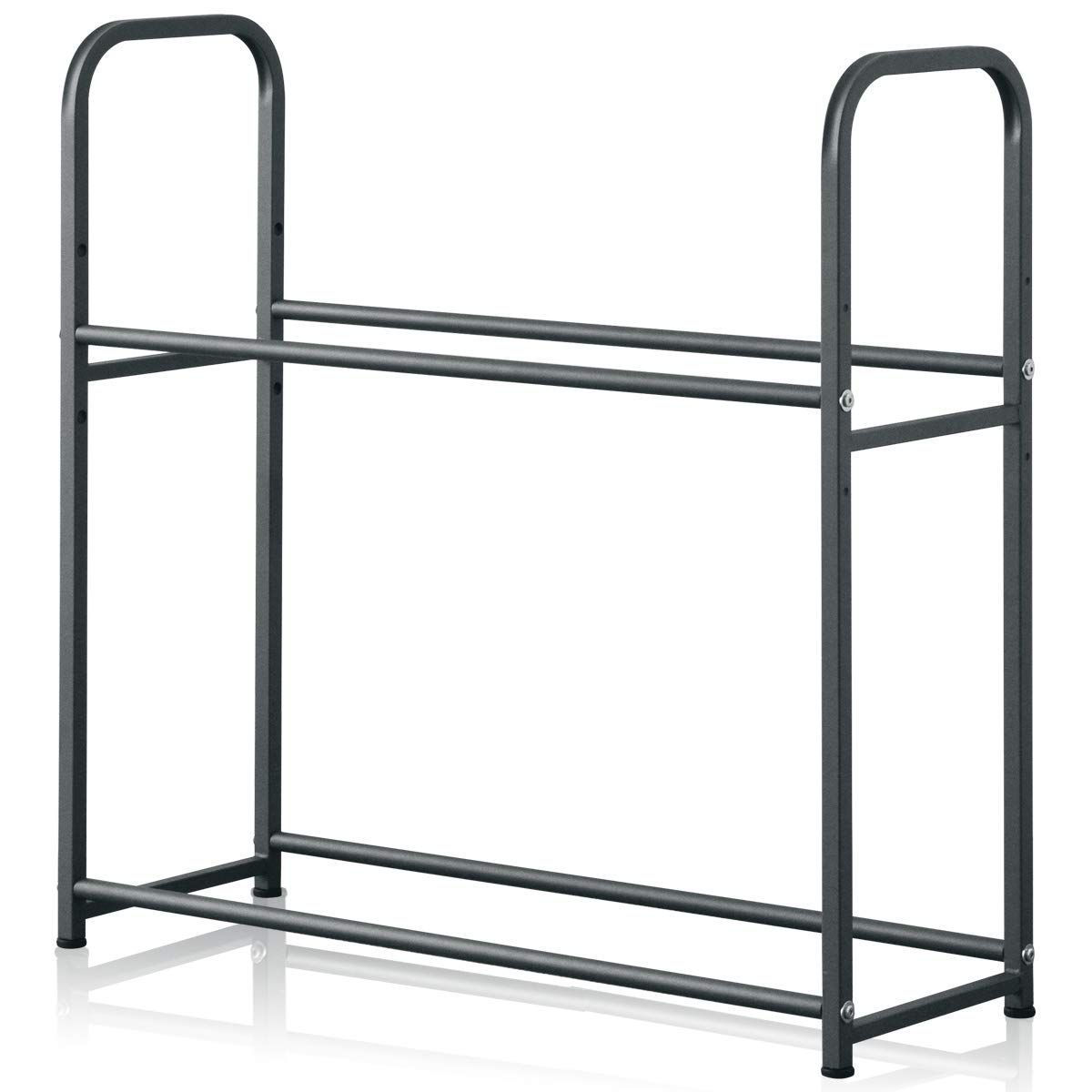 FIELDOOR タイヤラック タイヤスタンド ワイド カバー付 グレー 約 幅105cm×奥行き35cm 耐荷重200kg 軽自動車 SUV スタッドレス