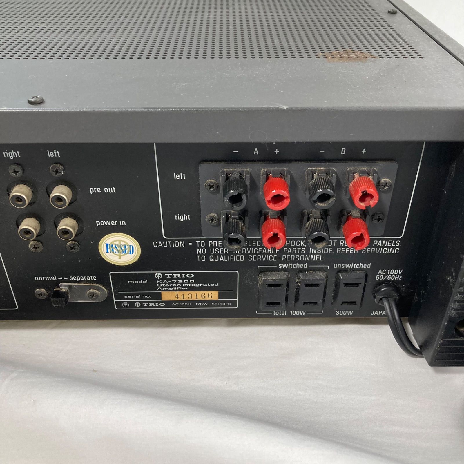 TRIO KA-7300 プリメインアンプ 動画あり ジャンク】TRIO トリオ プリメインアンプ KA-7300 - メルカリ