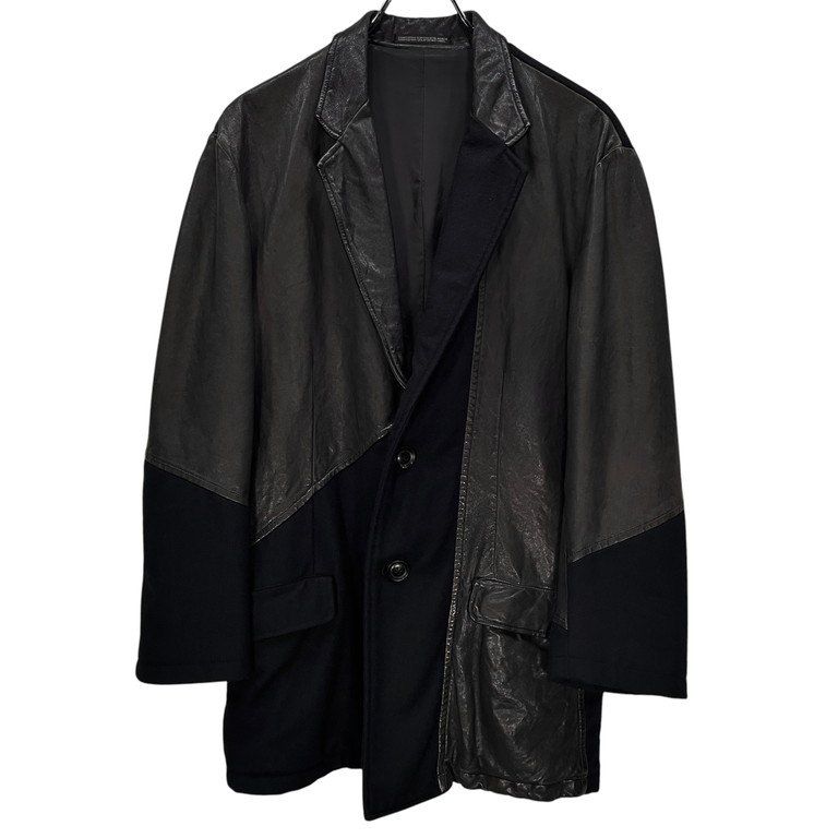 Yohji Yamamoto Pour Homme 15AW LOOK22 ラムレザーパッチワーク Yohji Yamamoto Pour Homme 15AW LOOK22 ラムレザーパッチワーク