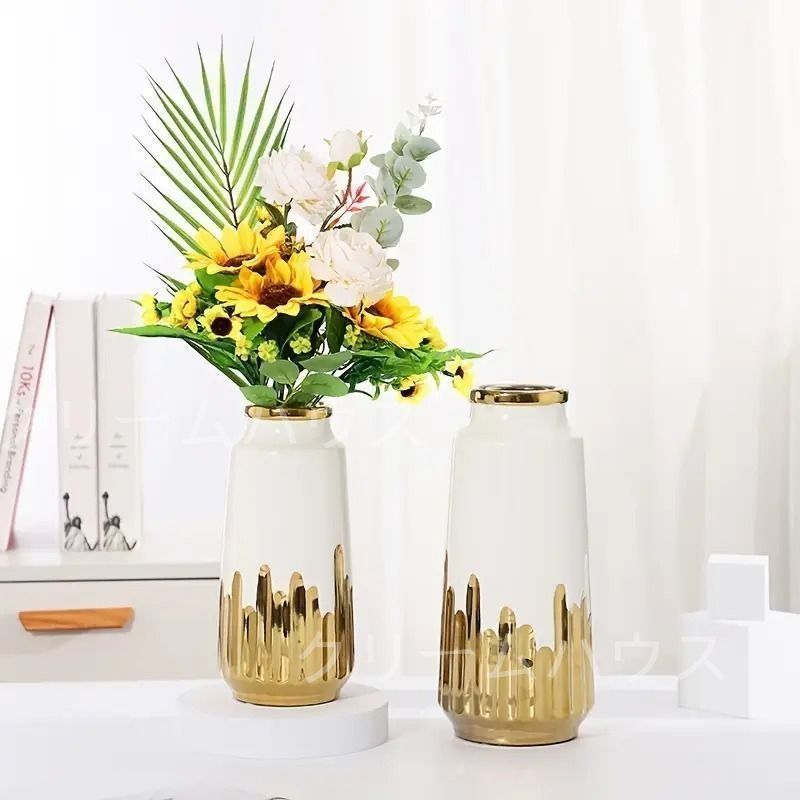 花瓶白花瓶陶器花瓶花器フラワーベースホワイト白セラミック陶器