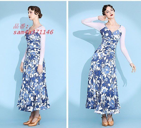 広がる裾 競技用ドレス