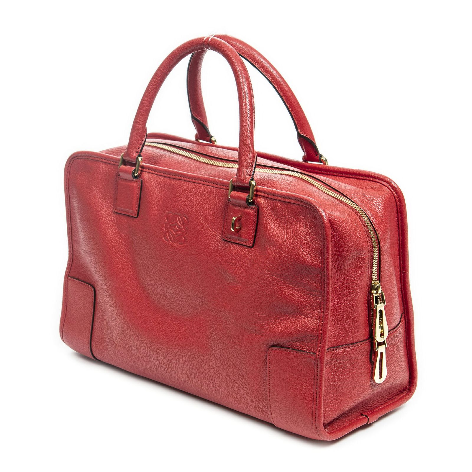 ロエベ LOEWE アマソナ28 ハンドバッグ レッド レディース 中古 限界値下げ祭