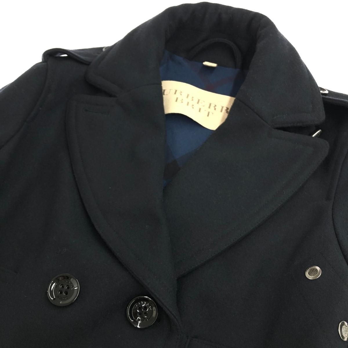 Burberry Brit バーバリーブリット ショート丈 Pコート サイズ:UK8