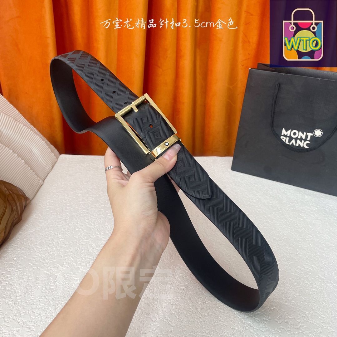 極美品　MONTBLANC レザーベルト　シルバー金具　黒　ホワイトスター 今日WTO】Montblanc ジェントルマンレザーベルト-SY95 - メルカリ