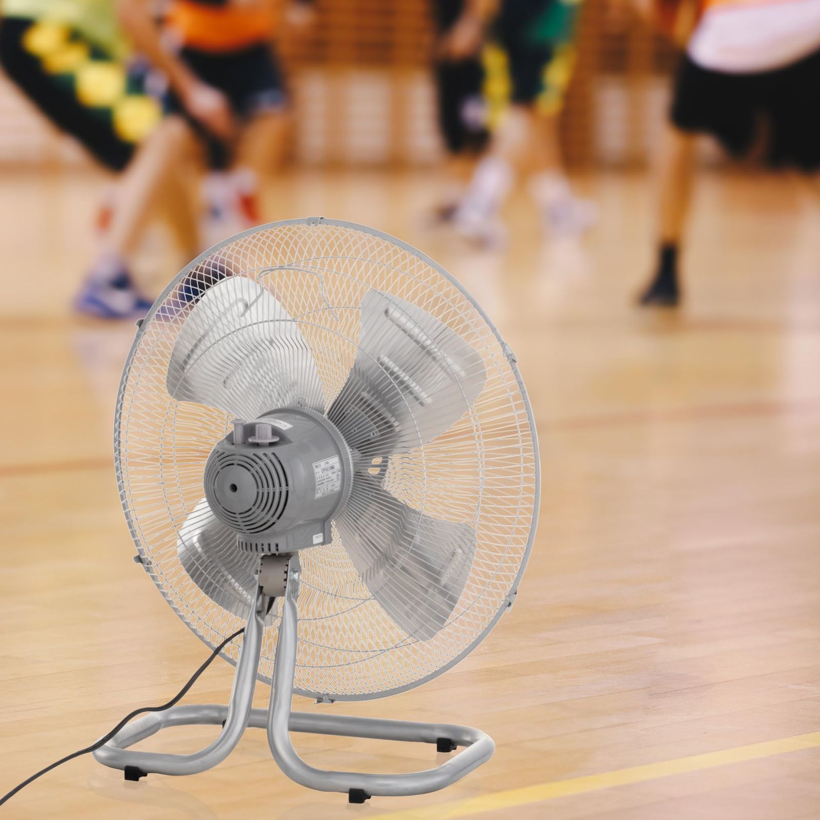 広電 工業扇 据置き 床置き型 45cm アルミ羽根 首振り 3段階風量 羽根簡単取付 高さ60cm AZF451DMA