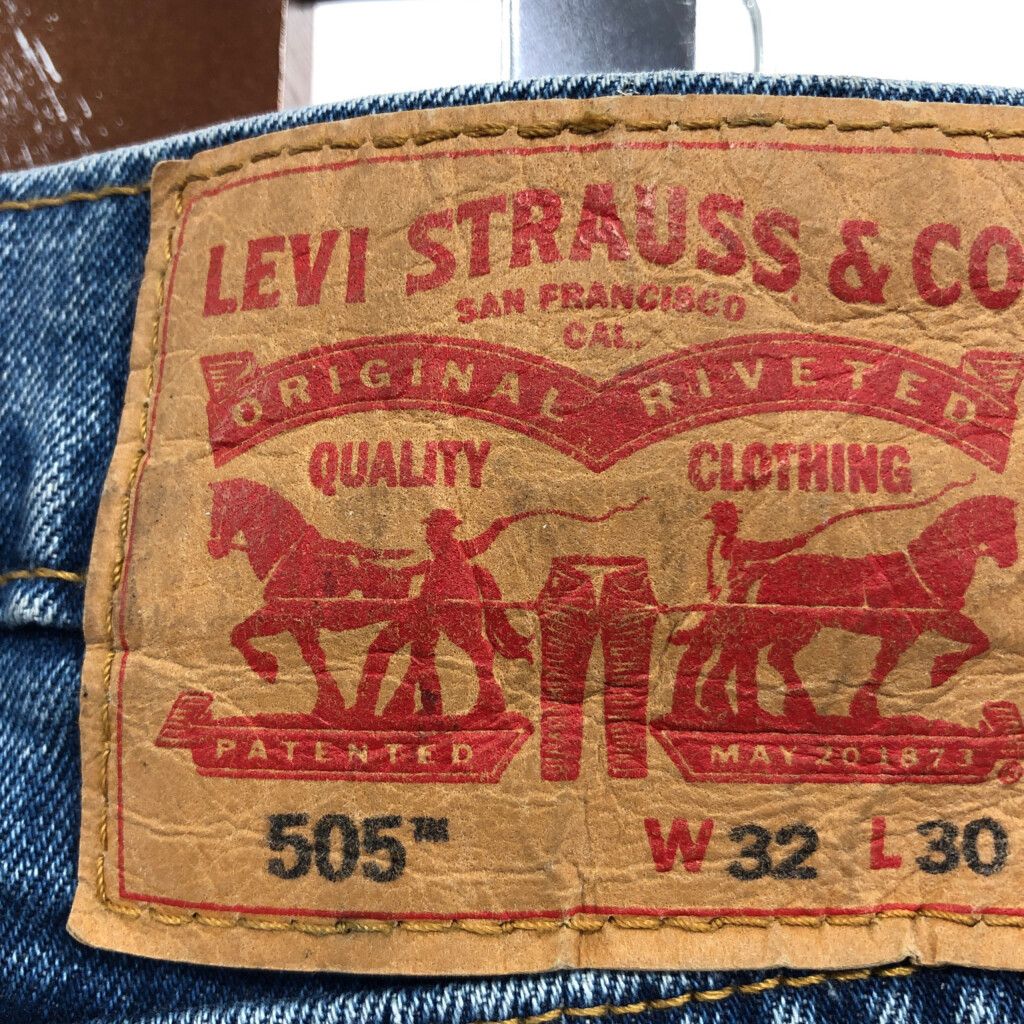 Levi's リーバイス 505 デニムパンツ ボトムス アメカジ ブルー (メンズ 32×30) 中古 古着 P9800