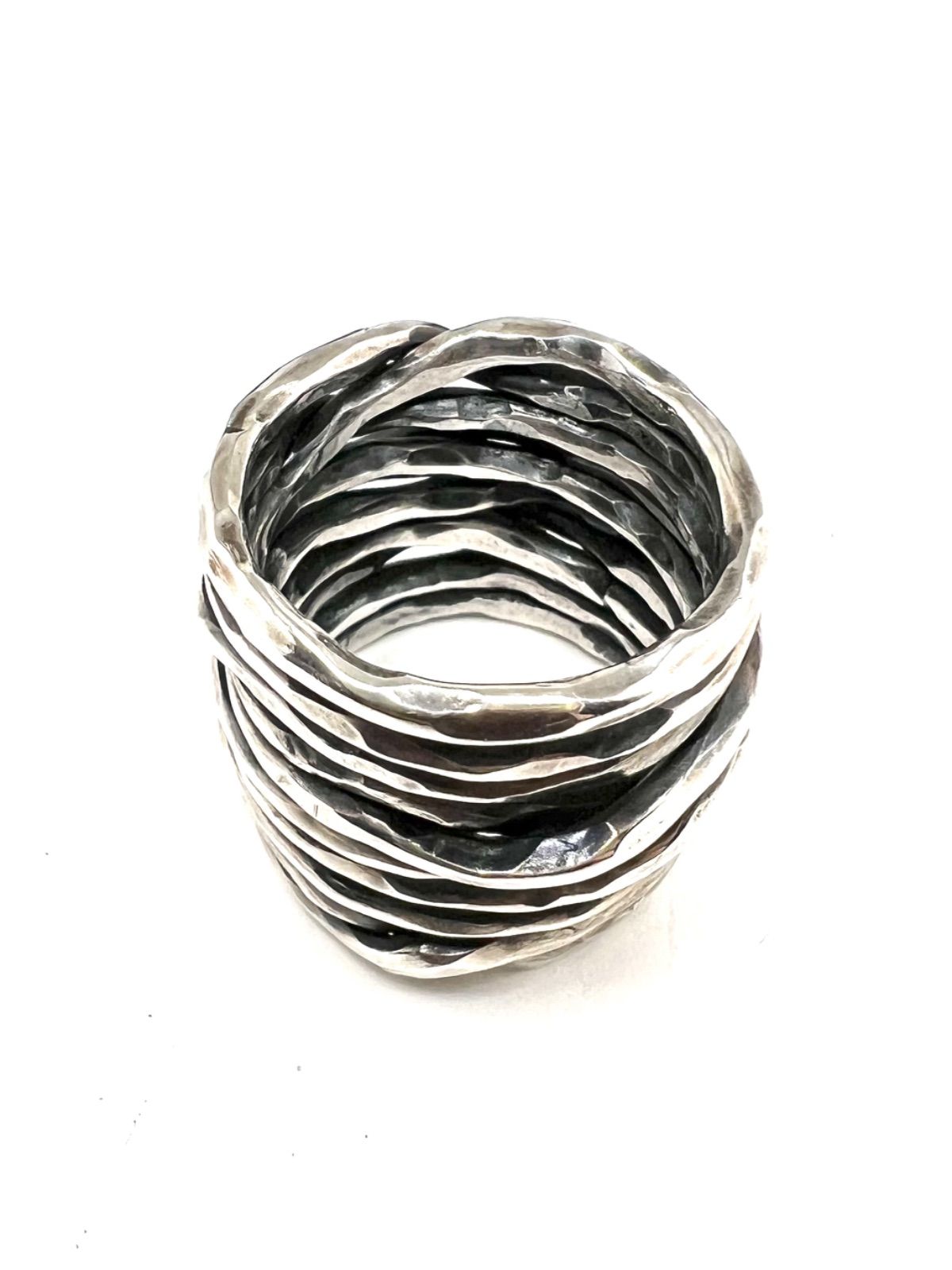 KLASICA クラシカ Silver Deee-Ring Hammered silver coil ring - メルカリ