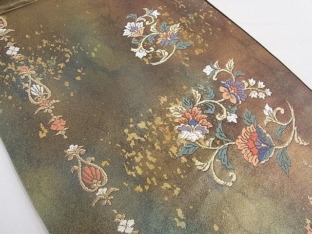 平和屋野田店■六通柄袋帯 唐織 蒔絵の調べ 逸品 n-mz6416