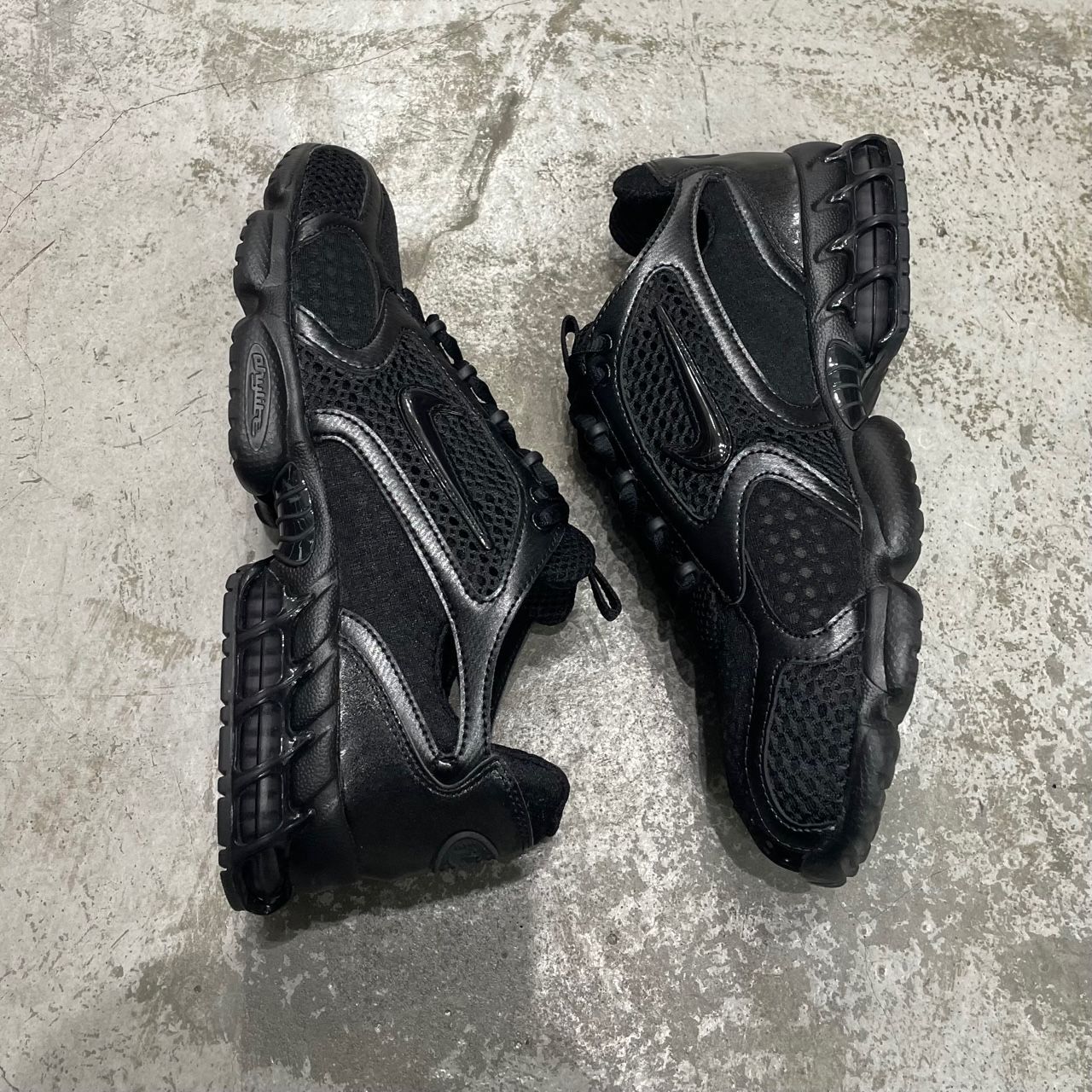 参考上代25300円 NIKE Air Zoom Spiridon Cage 2 Triple Black 