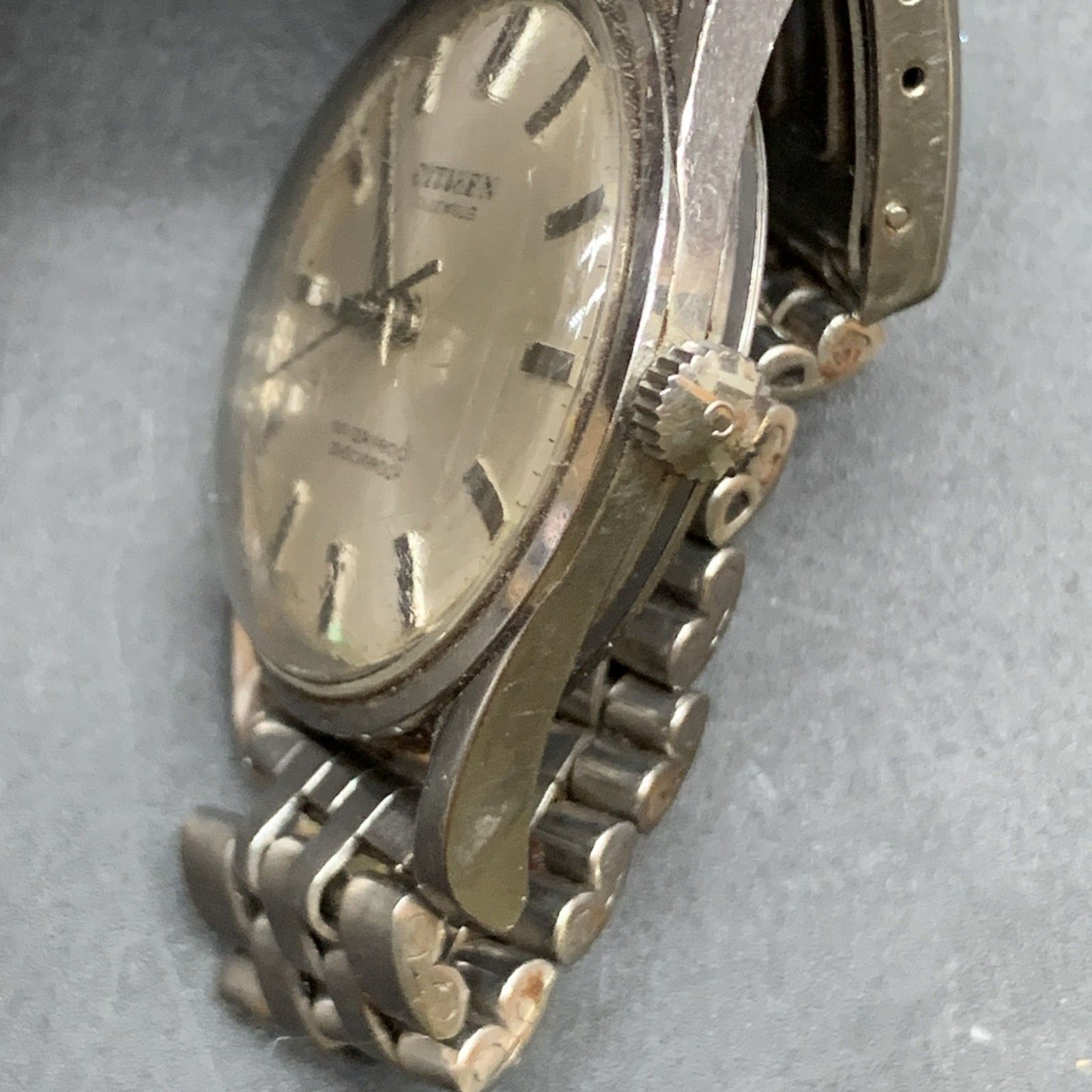 N335 可動 CITIZEN/シチズン 21石 メンズウォッチ 手巻き 腕時計