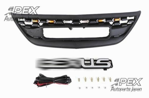 レクサス RX RX350 2003-2009年 LED付き フロントグリル グリル フロントガーニッシュ 外装カスタム FFCRYSTALESIA_COM